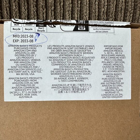 12-Pack AAA Batteries Amazon Basics Alkaline High-Performance 1.5 Volt - Picture 4 of 5